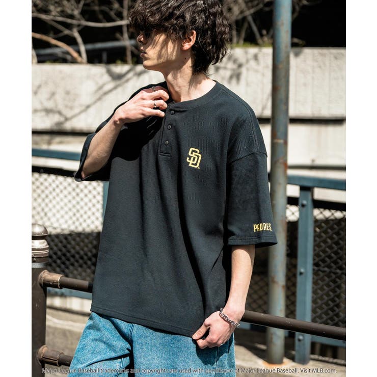 MLB ワッフルTシャツ ヘンリーネック | Rocky Monroe | 詳細画像18 