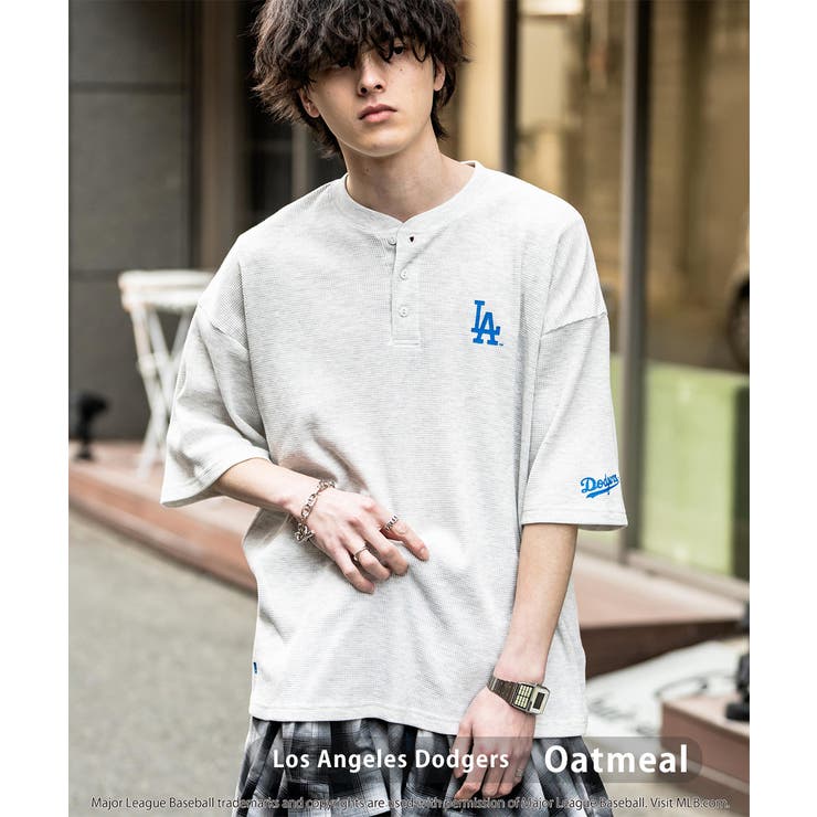 オートミール(LA) | MLB ワッフルTシャツ ヘンリーネック | Rocky Monroe