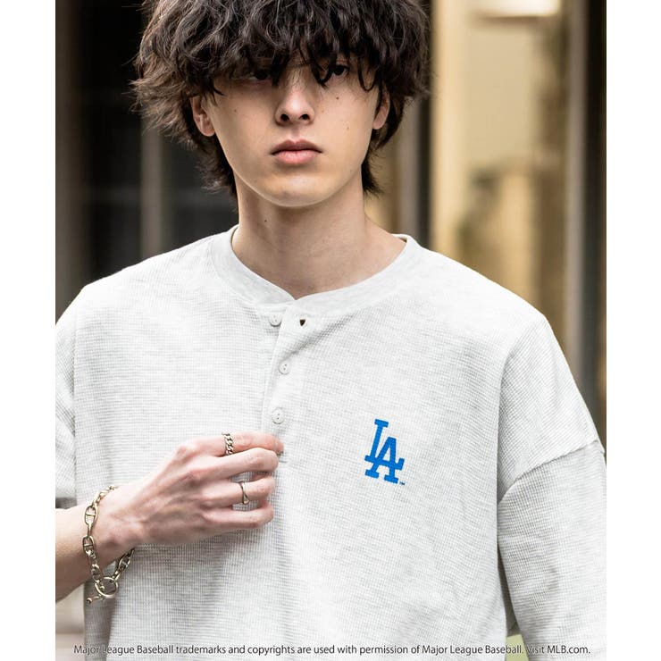 MLB ワッフルTシャツ ヘンリーネック | Rocky Monroe | 詳細画像3 