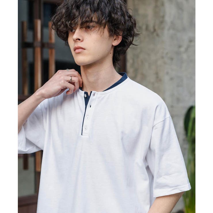 Tシャツ 半袖 ヘンリーネック | Rocky Monroe | 詳細画像5 