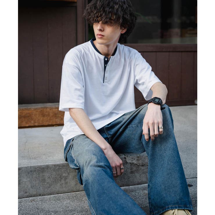 Tシャツ 半袖 ヘンリーネック | Rocky Monroe | 詳細画像6 