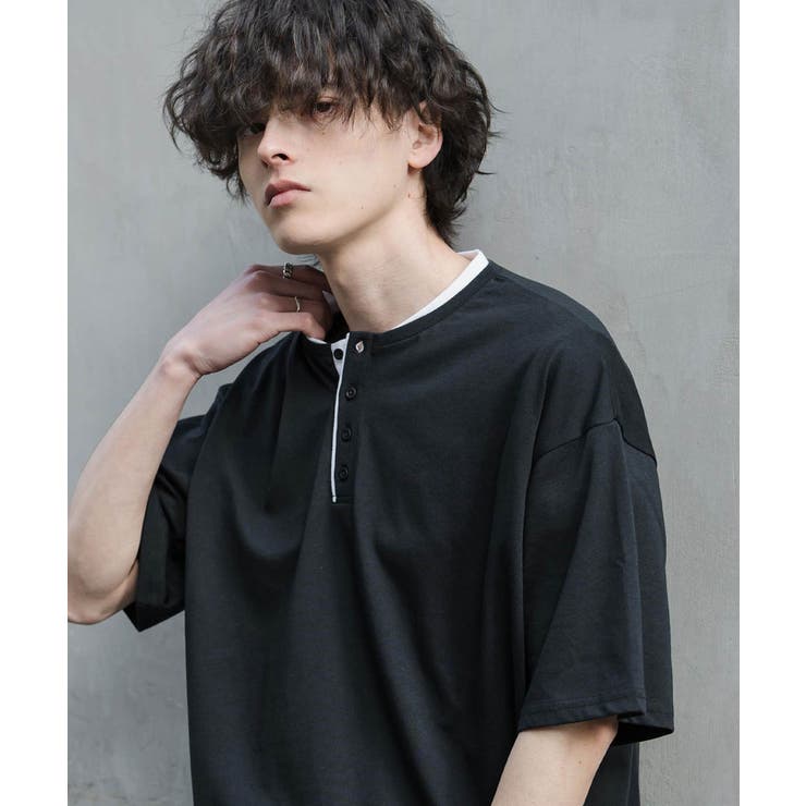 Tシャツ 半袖 ヘンリーネック | Rocky Monroe | 詳細画像9 