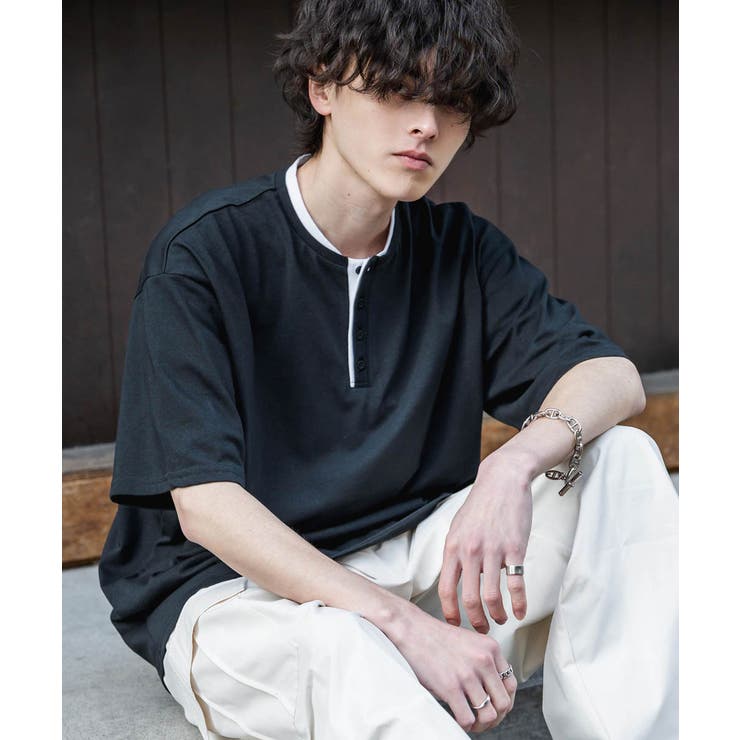 Tシャツ 半袖 ヘンリーネック | Rocky Monroe | 詳細画像12 