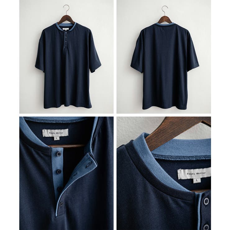 Tシャツ 半袖 ヘンリーネック | Rocky Monroe | 詳細画像29 