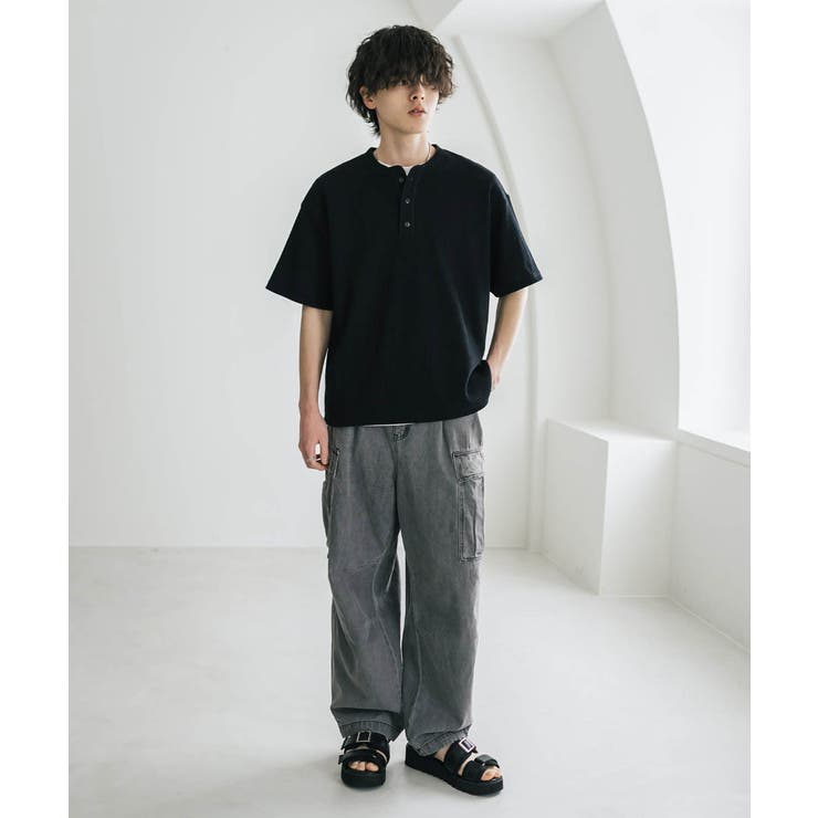 Tシャツ 半袖 ヘンリーネック | Rocky Monroe | 詳細画像3 