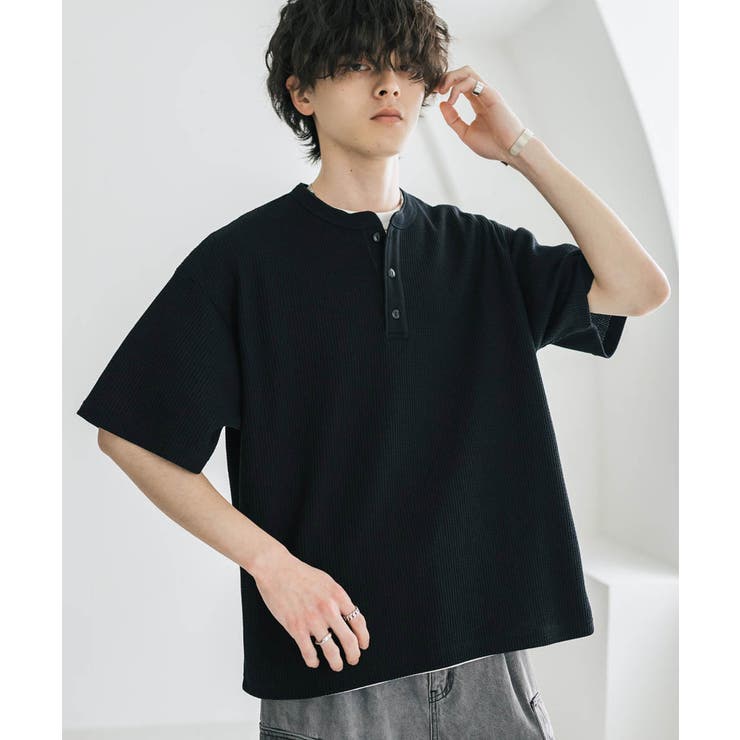 Tシャツ 半袖 ヘンリーネック | Rocky Monroe | 詳細画像5 