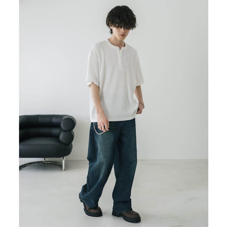 Tシャツ 半袖 ヘンリーネック | Rocky Monroe | 詳細画像7 