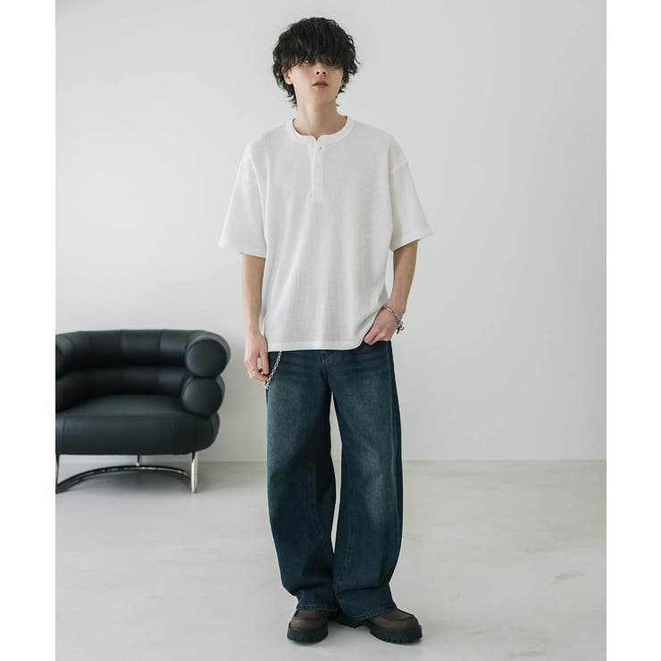 Tシャツ 半袖 ヘンリーネック | Rocky Monroe | 詳細画像8 