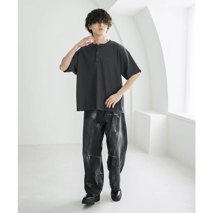 Tシャツ 半袖 ヘンリーネック | Rocky Monroe | 詳細画像12 