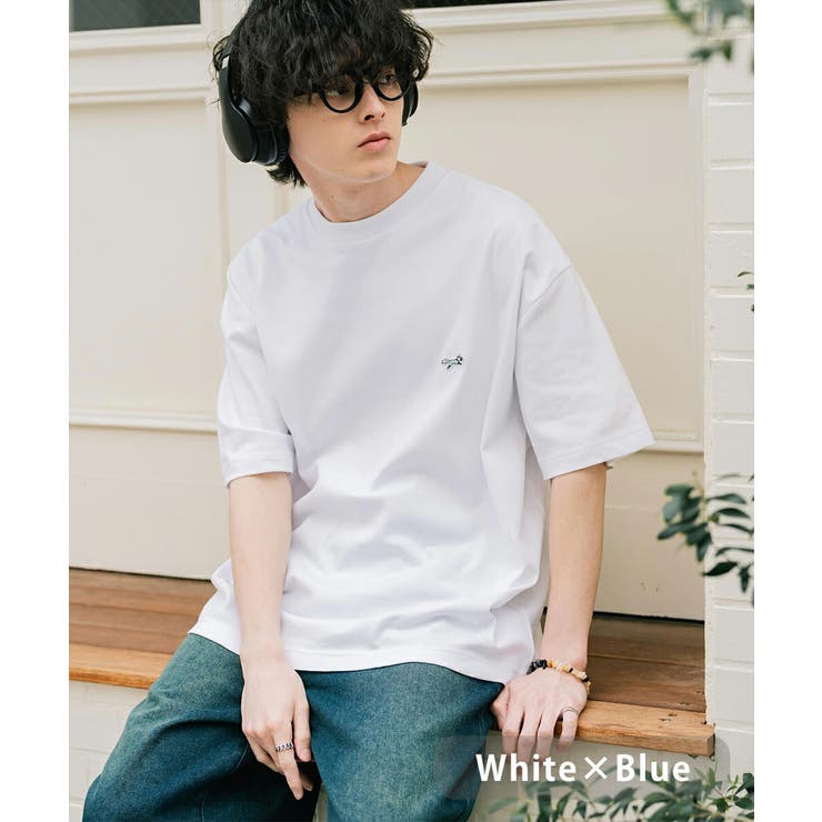 ホワイト×ブルー | PENNEYS Tシャツ 半袖 | Rocky Monroe