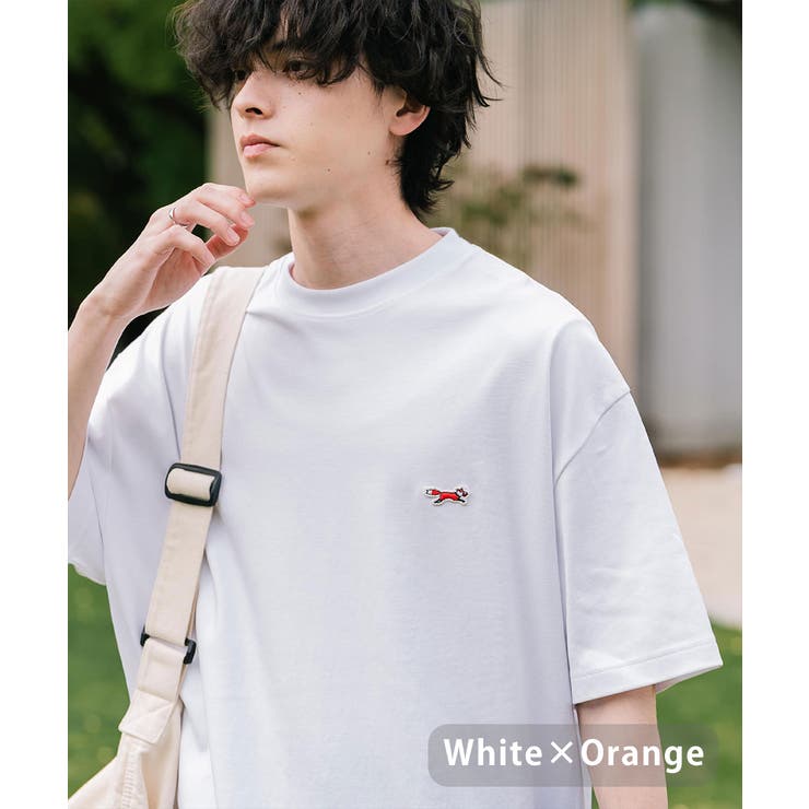 ホワイト×オレンジ | PENNEYS Tシャツ 半袖 | Rocky Monroe