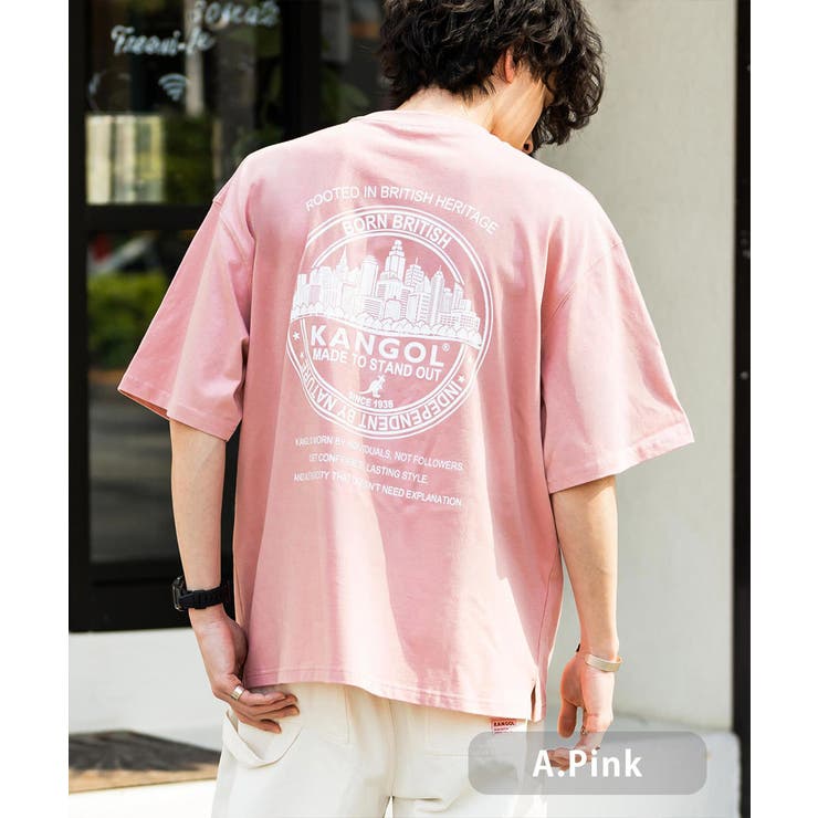 A.ピンク | KANGOL 接触冷感 半袖Tシャツ | Rocky Monroe