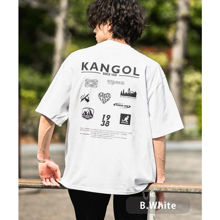 B.ホワイト | KANGOL 接触冷感 半袖Tシャツ | Rocky Monroe