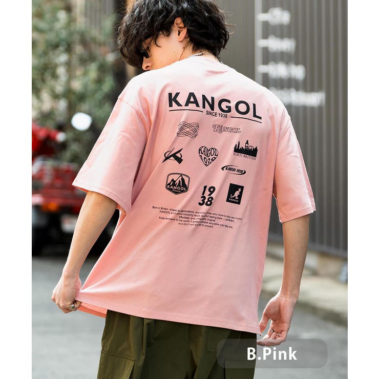 B.ピンク | KANGOL 接触冷感 半袖Tシャツ | Rocky Monroe