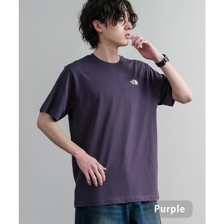 パープル | THENORTHFACE 半袖Tシャツ ロゴ刺繍 | Rocky Monroe