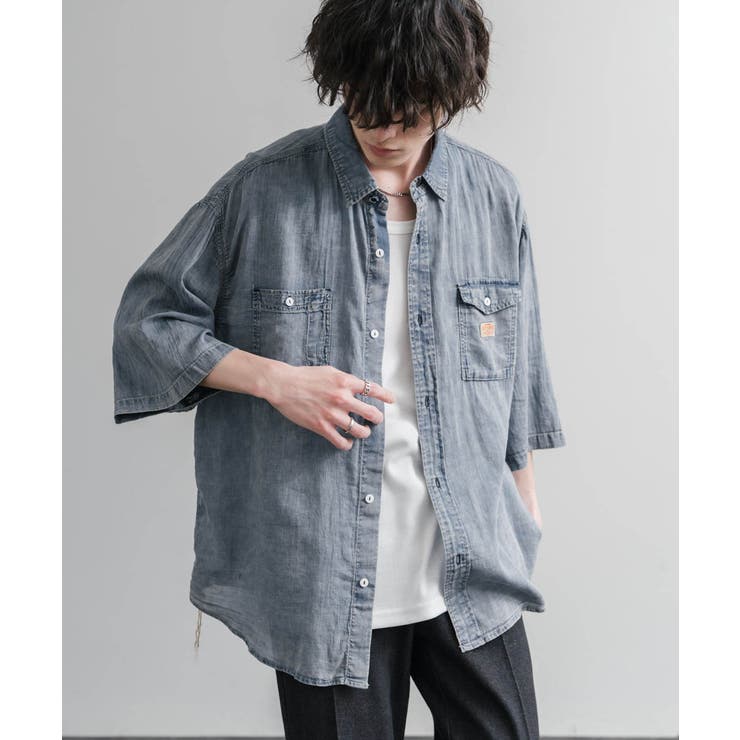 デニムシャツ ワークシャツ 超軽量 | Rocky Monroe | 詳細画像4 