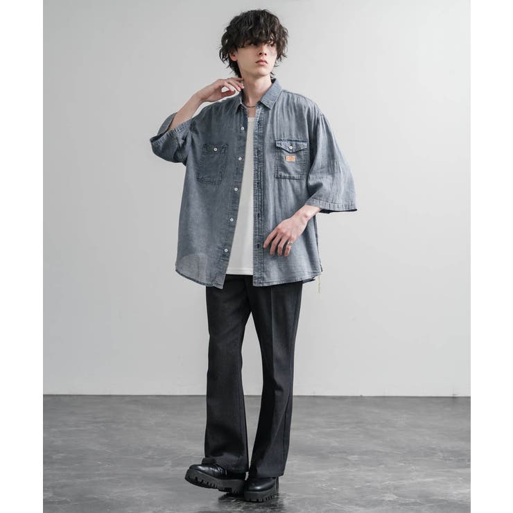 デニムシャツ ワークシャツ 超軽量 | Rocky Monroe | 詳細画像2 