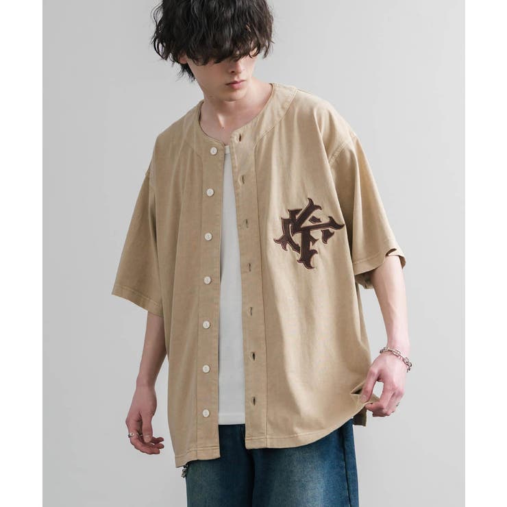 ベースボールシャツ 半袖 ピグメント加工 | Rocky Monroe | 詳細画像9 