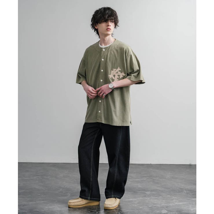 ベースボールシャツ 半袖 ピグメント加工 | Rocky Monroe | 詳細画像13 