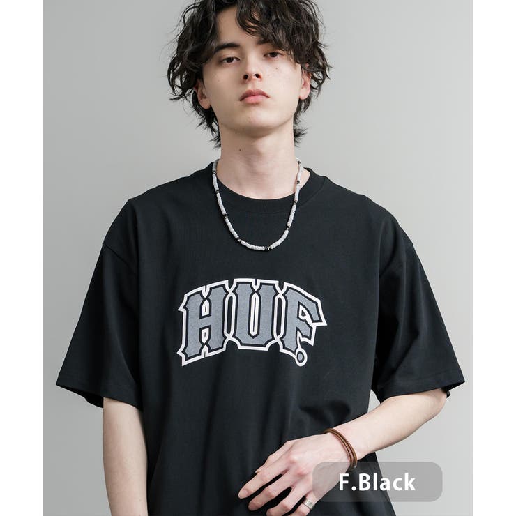 F.ブラック | HUF プリントT 半袖 | Rocky Monroe