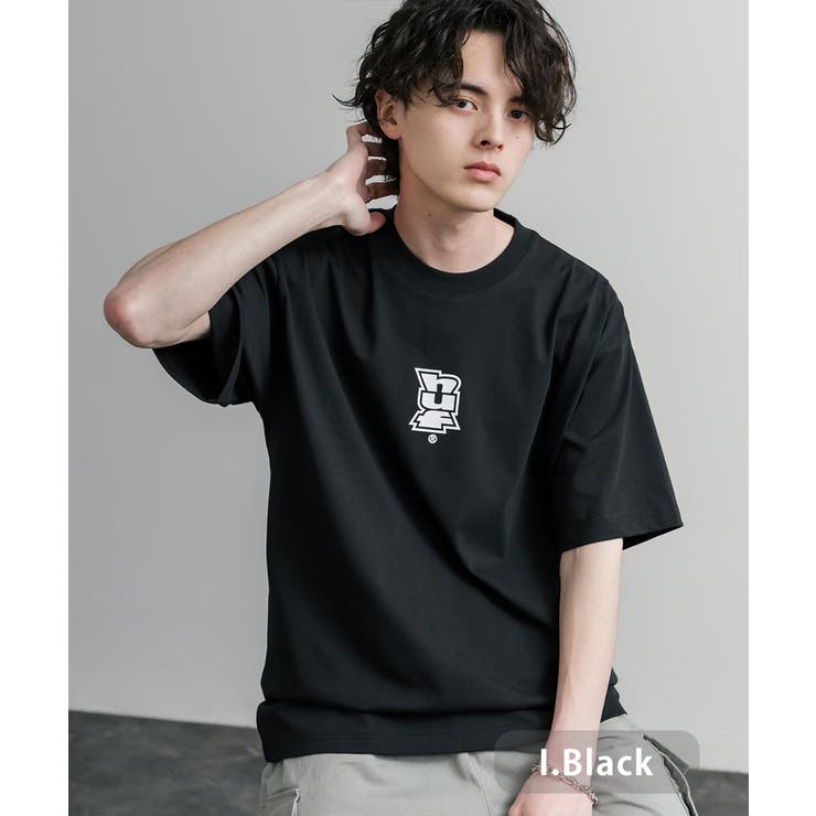 I.ブラック | HUF プリントT 半袖 | Rocky Monroe