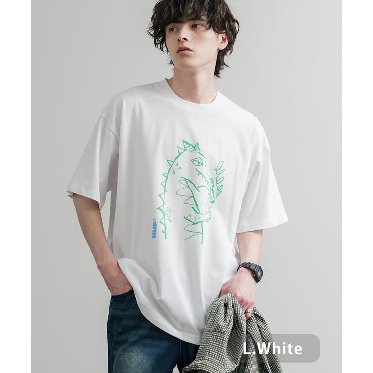 L.ホワイト | HUF プリントT 半袖 | Rocky Monroe