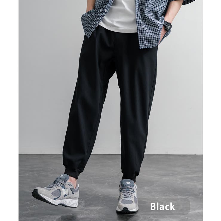 ブラック | 接触冷感 ジョガーパンツ ストレッチ | Rocky Monroe