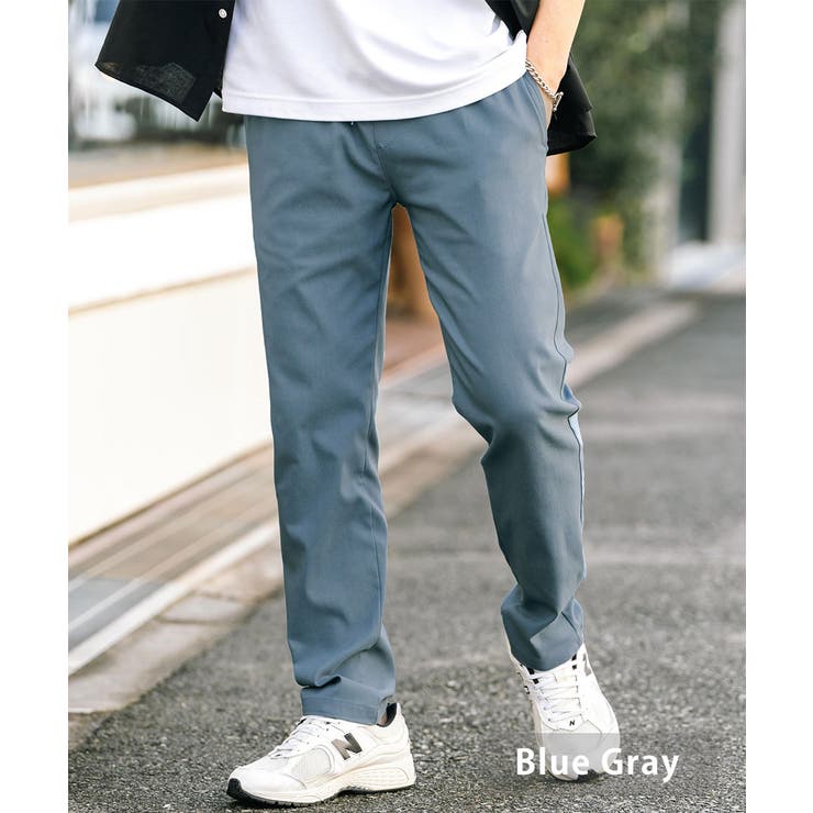 ブルーグレー | 接触冷感 イージパンツ ストレッチ | Rocky Monroe