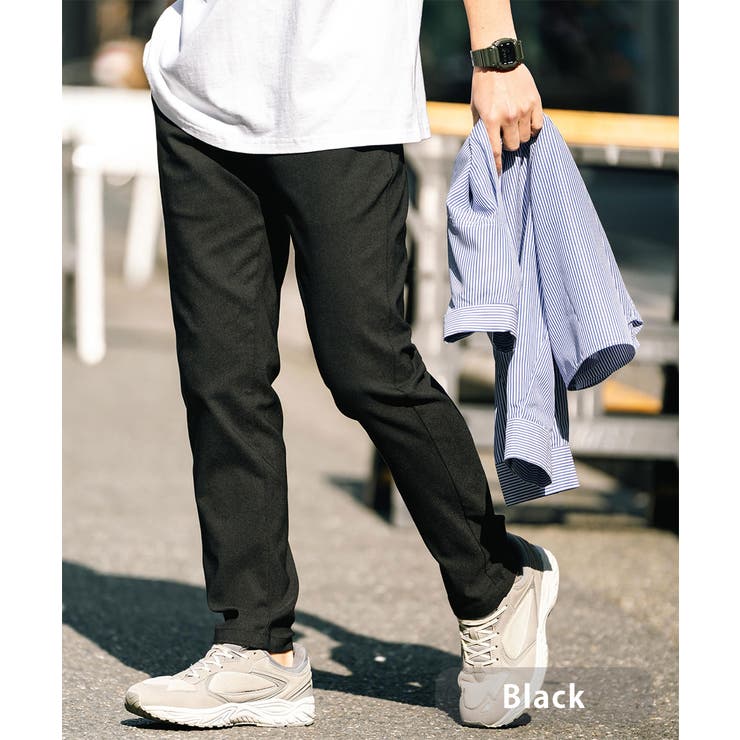 ブラック | 接触冷感 イージパンツ ストレッチ | Rocky Monroe