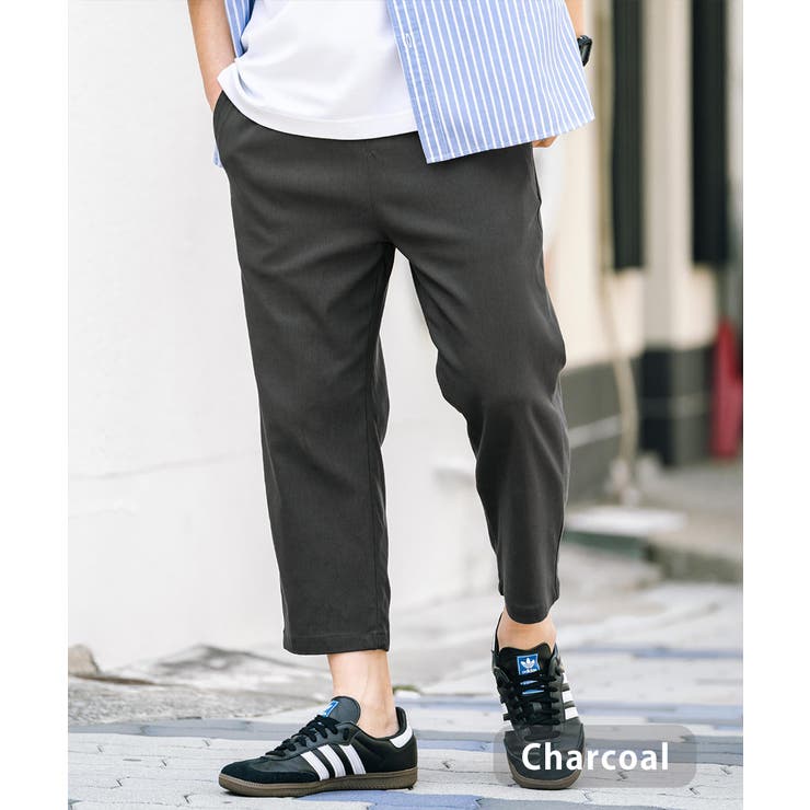 チャコール | 接触冷感 多機能 クロップドパンツ | Rocky Monroe