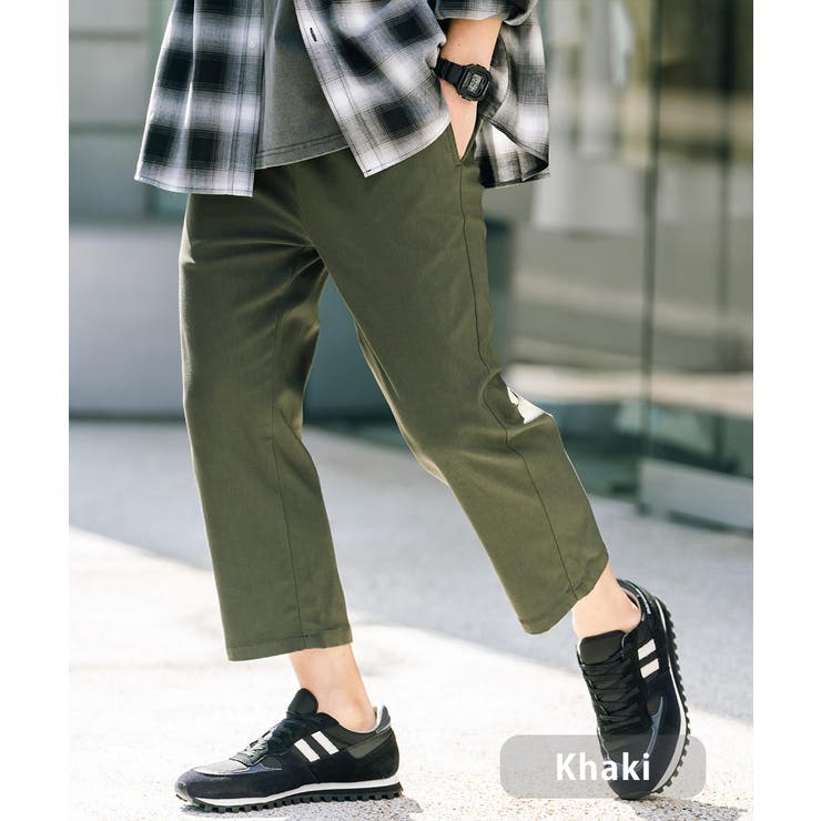 カーキ | 接触冷感 多機能 クロップドパンツ | Rocky Monroe