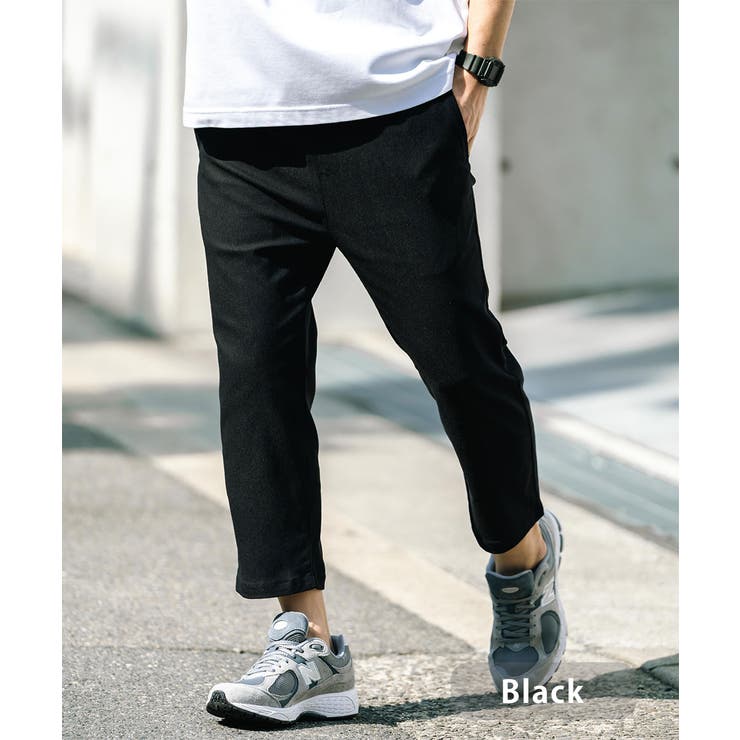 ブラック | 接触冷感 多機能 クロップドパンツ | Rocky Monroe