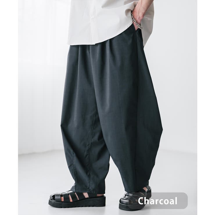 チャコール | バルーンパンツ イージー 接触冷感 | Rocky Monroe