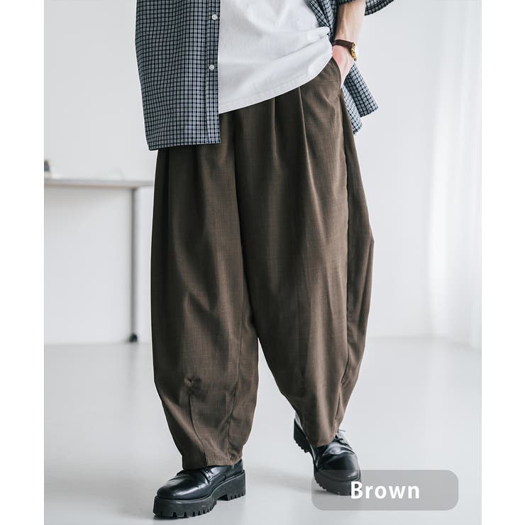 ブラウン | バルーンパンツ イージー 接触冷感 | Rocky Monroe