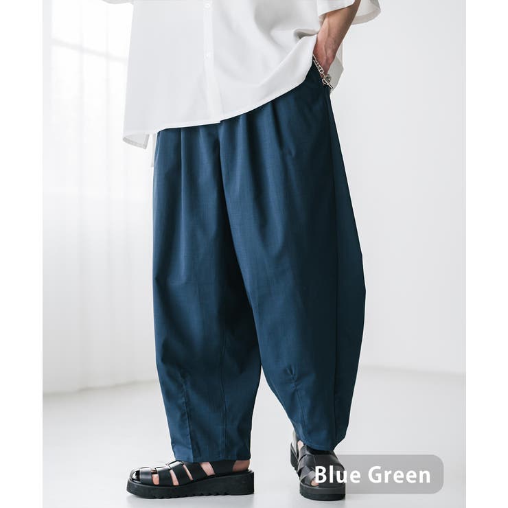 ブルーグリーン | バルーンパンツ イージー 接触冷感 | Rocky Monroe