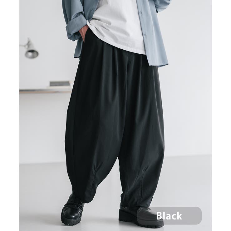 ブラック | バルーンパンツ イージー 接触冷感 | Rocky Monroe