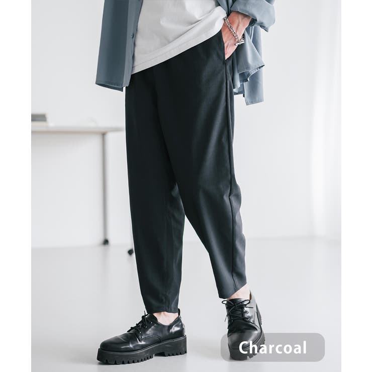 チャコール | アンクルパンツ テーパード 接触冷感 | Rocky Monroe