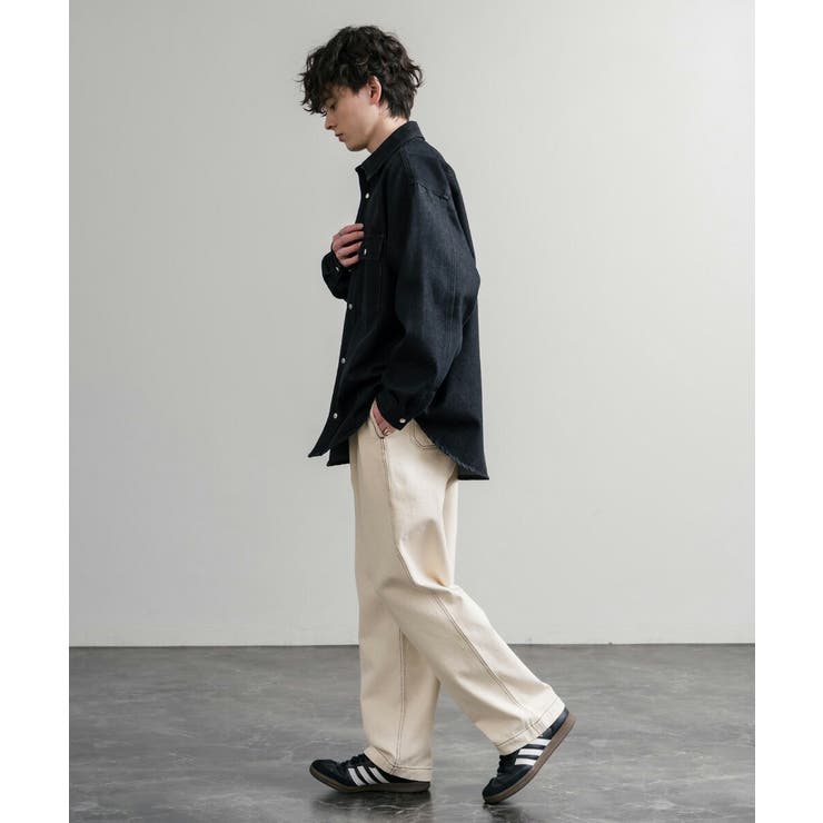 デニムパンツ ワイド ウエスタン調 | Rocky Monroe | 詳細画像4 