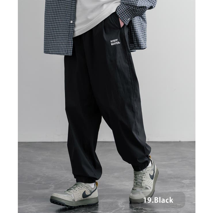 19.ブラック | ジョガーパンツ イージー テーパード | Rocky Monroe