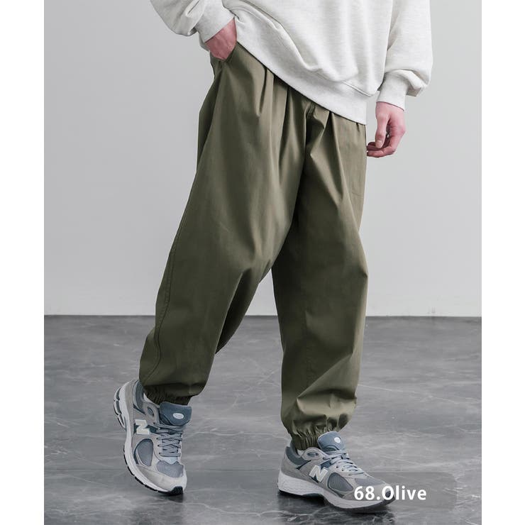 68.オリーブ | ジョガーパンツ イージー テーパード | Rocky Monroe