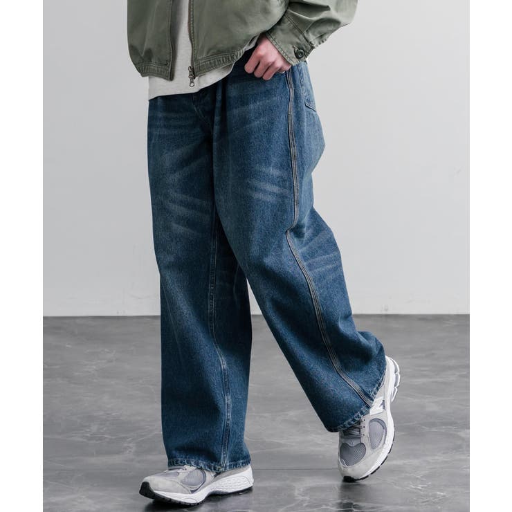 ワイドパンツ デニム ストレート | Rocky Monroe | 詳細画像10 