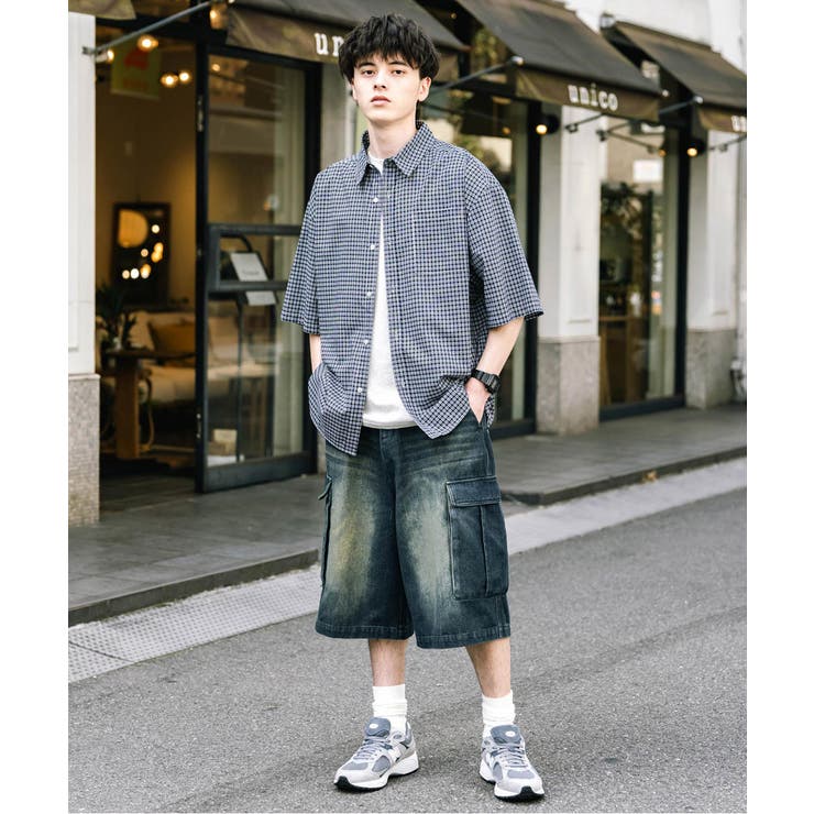 カーゴパンツ デニム ハーフ | Rocky Monroe | 詳細画像4 
