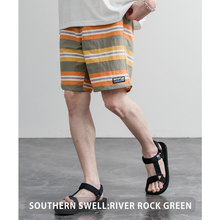 SOUTHERN SWELL:RIVER ROCK GREEN | Patagonia ショートパンツ ワイド | Rocky Monroe