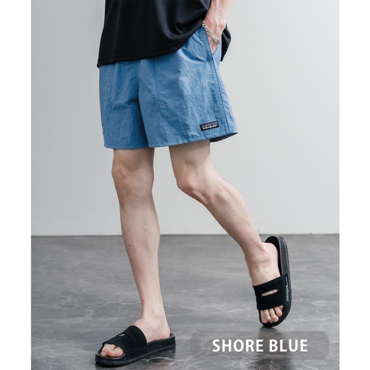 SHORE BLUE | Patagonia ショートパンツ 膝上 | Rocky Monroe