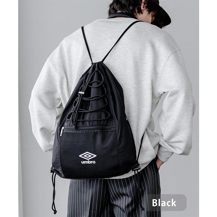 ブラック | UMBRO ナップサック リュック | Rocky Monroe