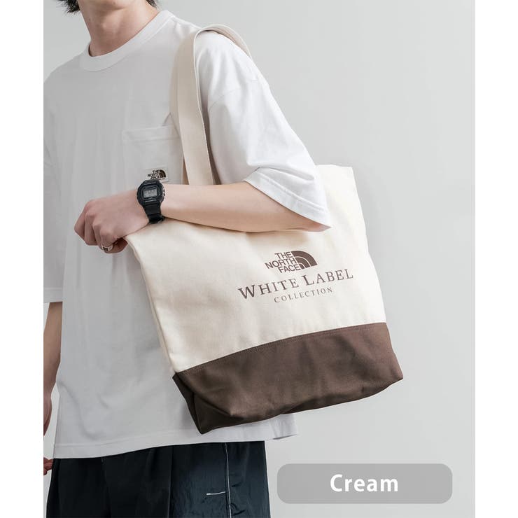 クリーム | THENORTHFACE ホワイトレーベル トートバッグ | Rocky Monroe