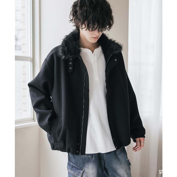 ファーブルゾン フェイクファー ミリタリージャケット | Rocky Monroe | 詳細画像12 