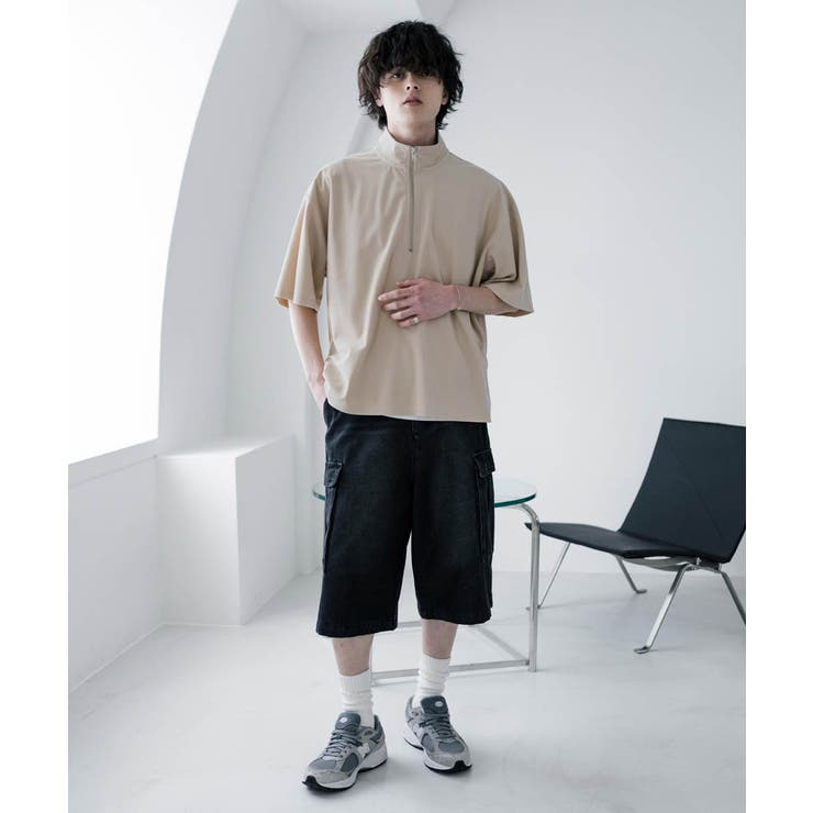 フェイクスエード ハーフジップ プルオーバー | Rocky Monroe | 詳細画像14 