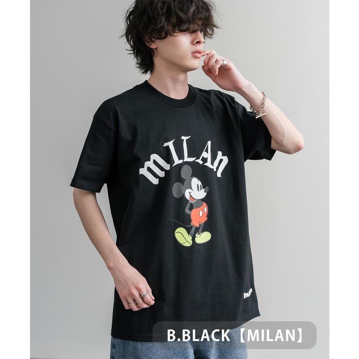 B.ブラック | HUF 半袖プリントT ミッキーマウス | Rocky Monroe