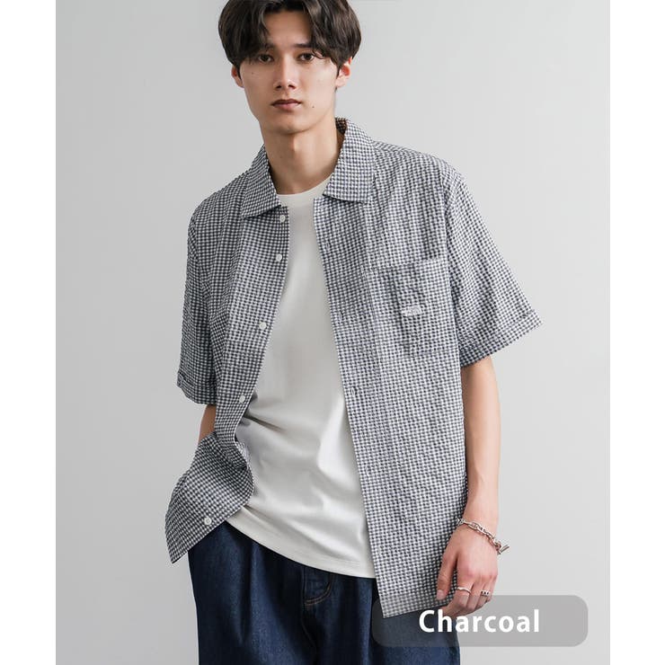 チャコール | THENORTHFACE カジュアルシャツ ギンガムチェック | Rocky Monroe